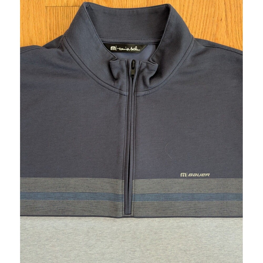 Travis Mathew X Bauer Men’s Quarter Zip Pullover Sweatshirt Mens XL Golf Hockey